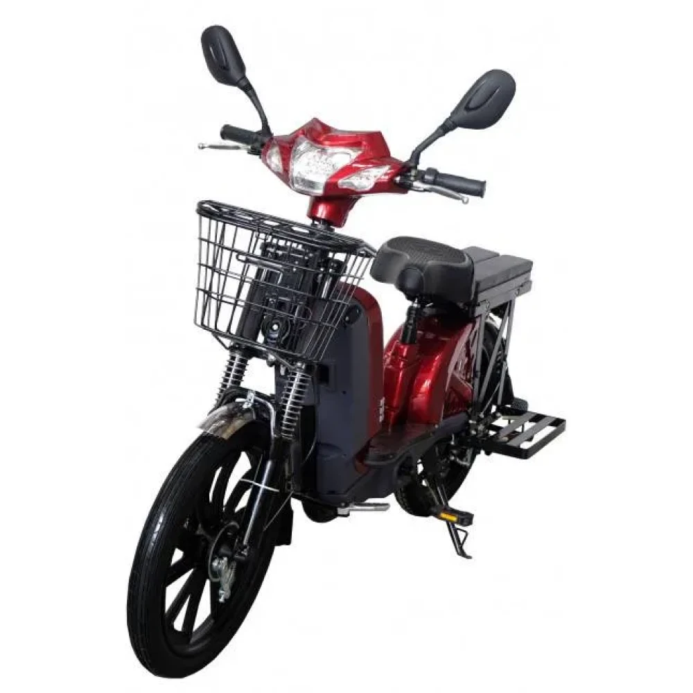 Электроскутер GreenCamel Тайфун 17 (350W 48V12Ah) быстросъем Красный 6