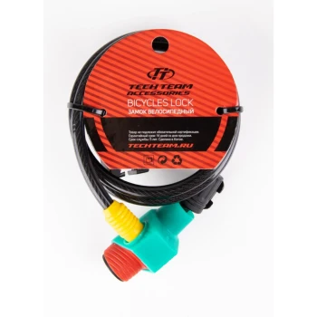 Замок велосипедный 8х1000mm ключ GK102.305+GK-14 1/48 GK102.305+GK-14